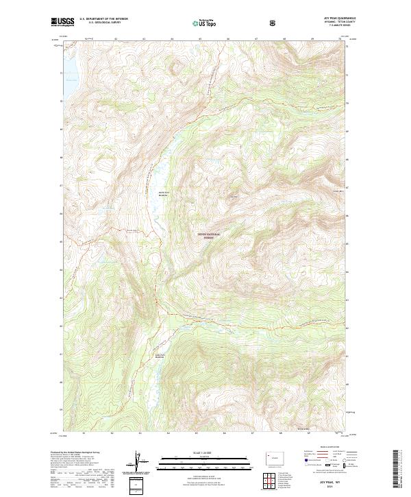 USGS Topographic Map – Joy Peak