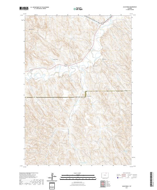 USGS Topographic Map – Julio Draw
