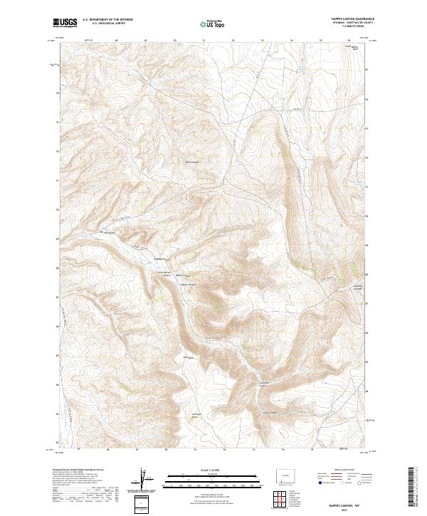USGS Topographic Map – Kappes Canyon