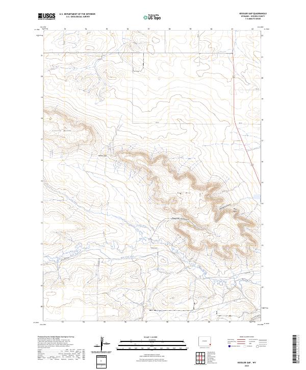 USGS Topographic Map – Kessler Gap