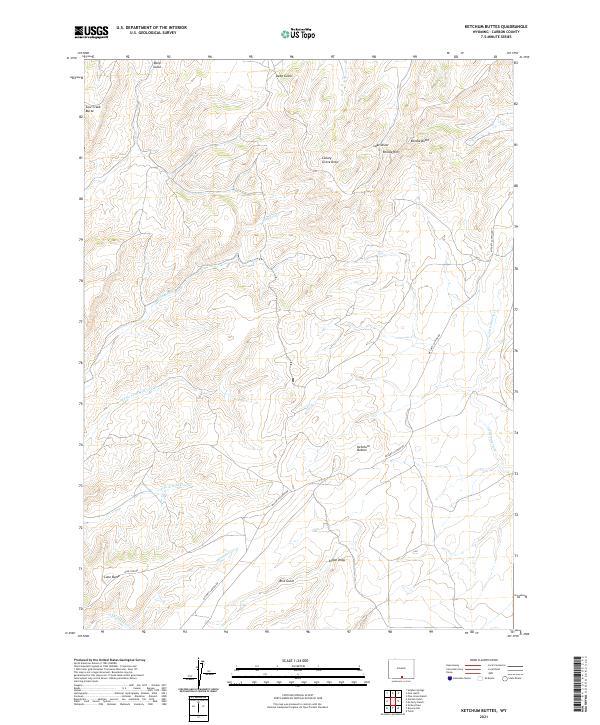USGS Topographic Map – Ketchum Buttes