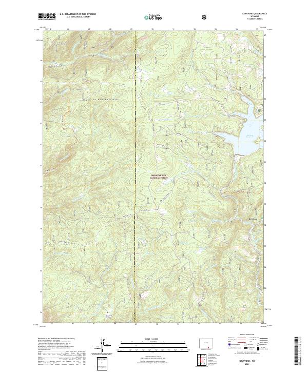 USGS Topographic Map – Keystone