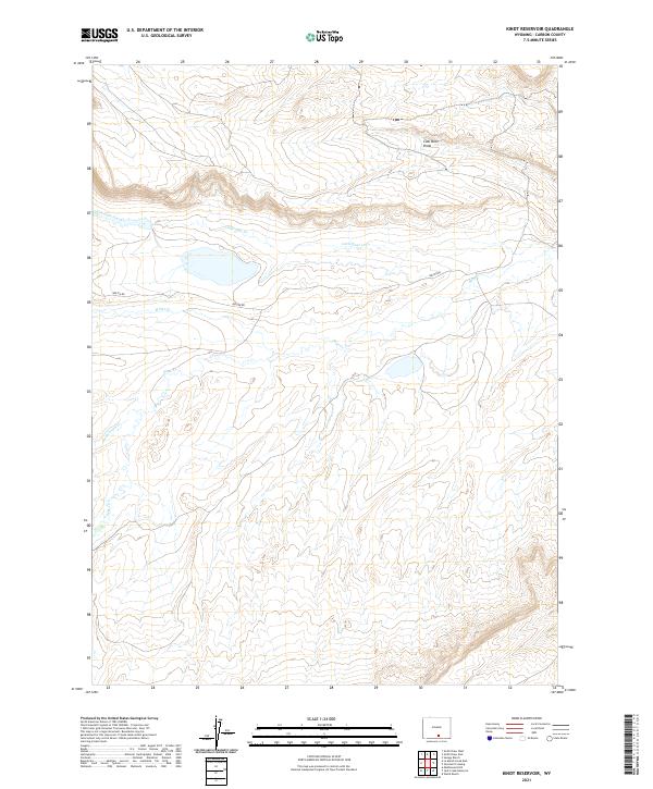 USGS Topographic Map – Kindt Reservoir