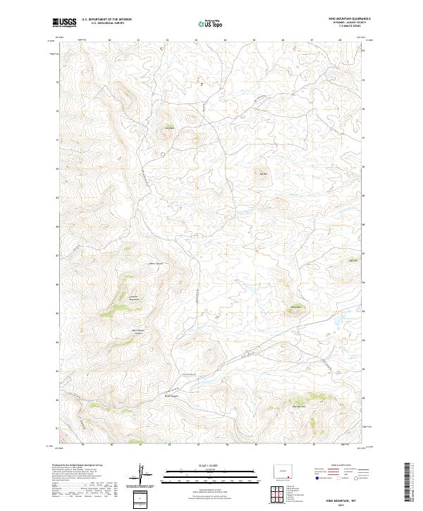 USGS Topographic Map – King Mountain