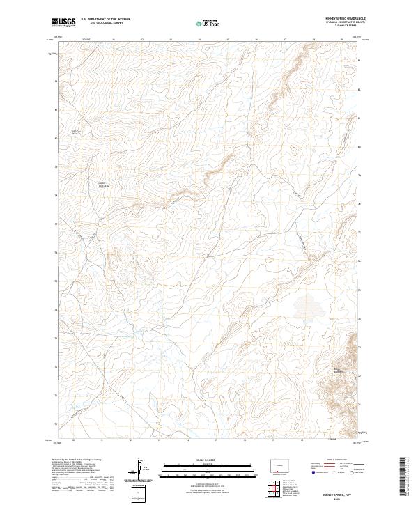 USGS Topographic Map – Kinney Spring