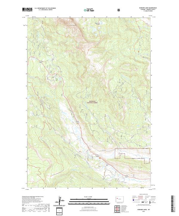 USGS Topographic Map – Kisinger Lakes