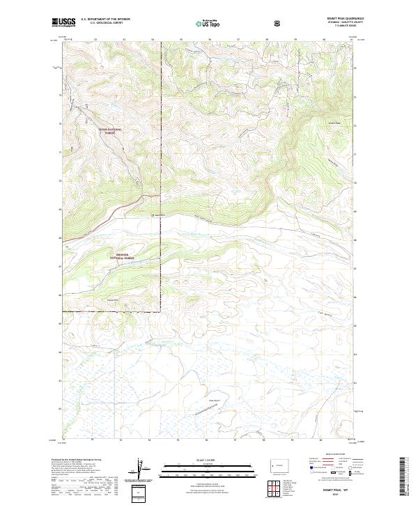 USGS Topographic Map – Kismet Peak