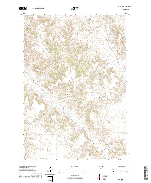 USGS Topographic Map – Kline Draw
