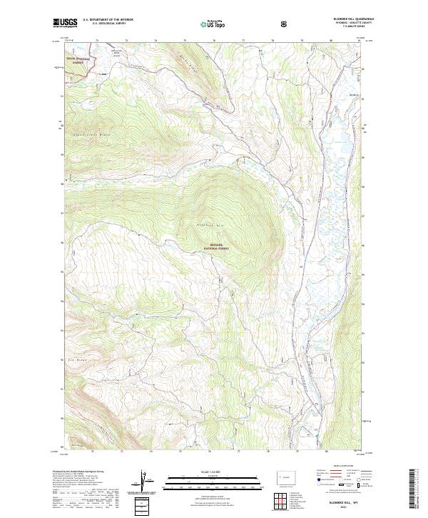 USGS Topographic Map – Klondike Hill