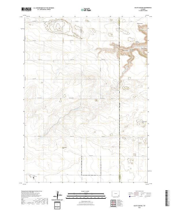 USGS Topographic Map – Klutz Canyon