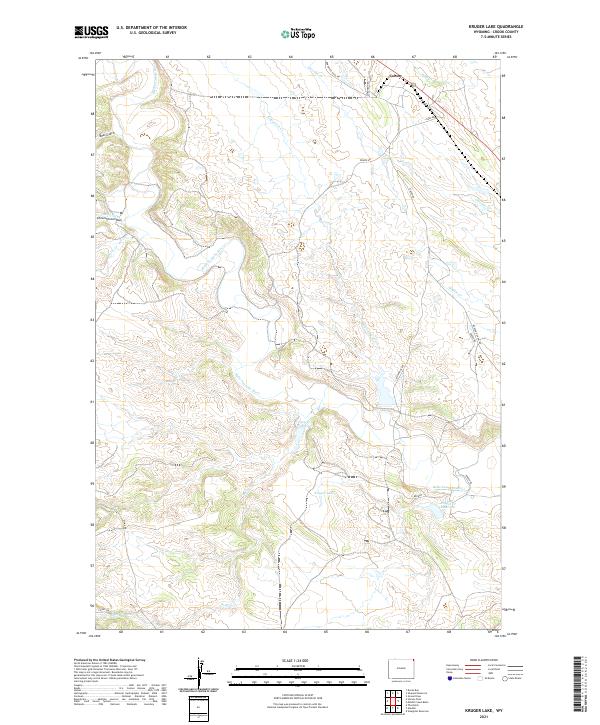 USGS Topographic Map – Kruger Lake