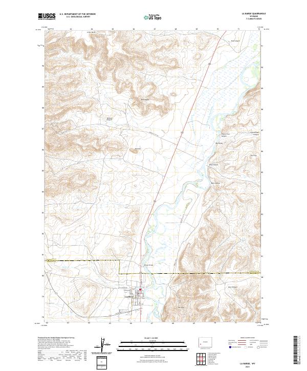USGS Topographic Map – La Barge