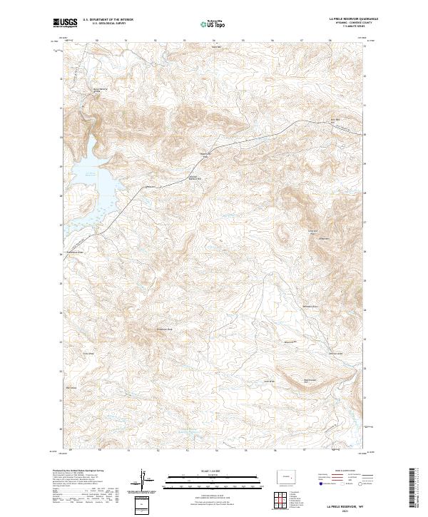 USGS Topographic Map – La Prele Reservoir