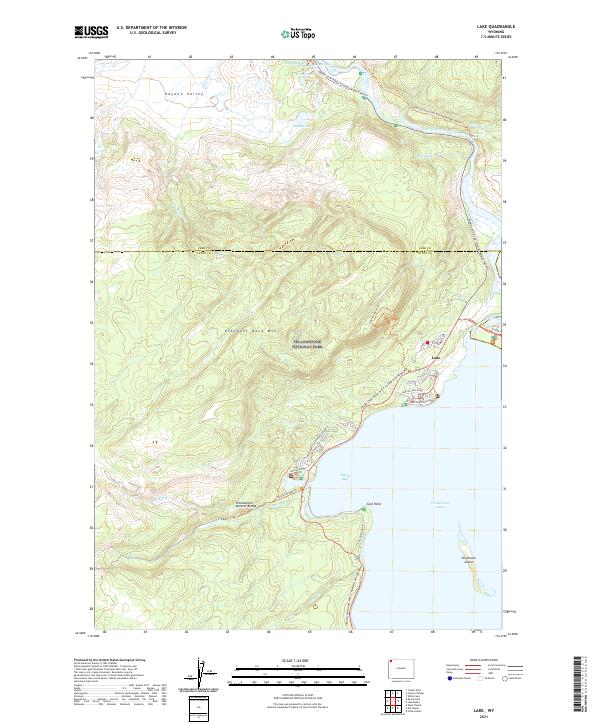 USGS Topographic Map – Lake