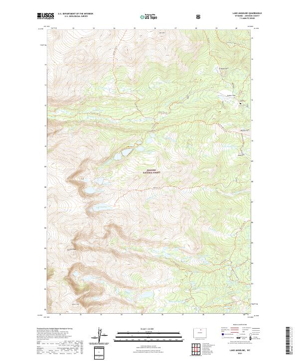USGS Topographic Map – Lake Angeline