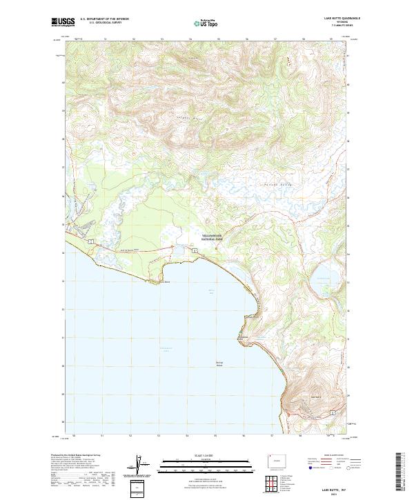 USGS Topographic Map – Lake Butte