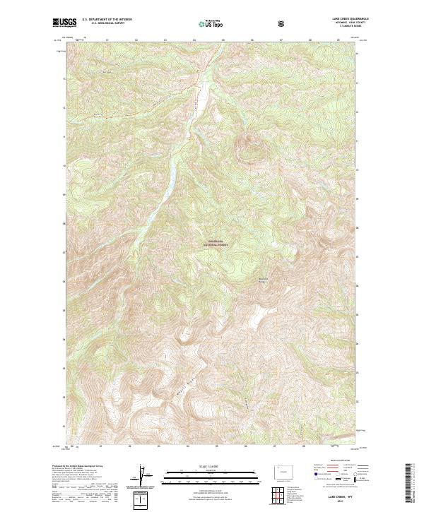 USGS Topographic Map – Lake Creek