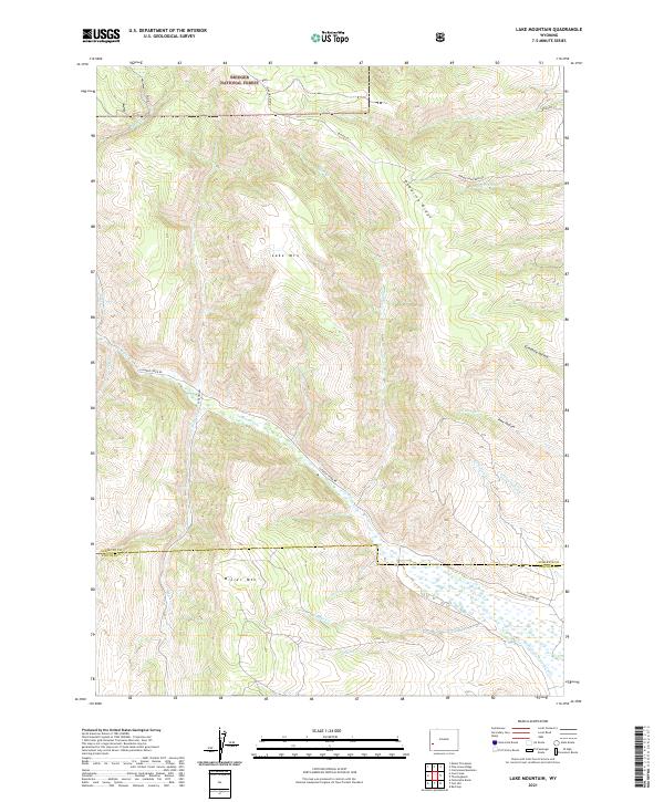 USGS Topographic Map – Lake Mountain