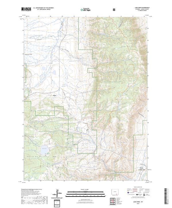 USGS Topographic Map – Lake Owen