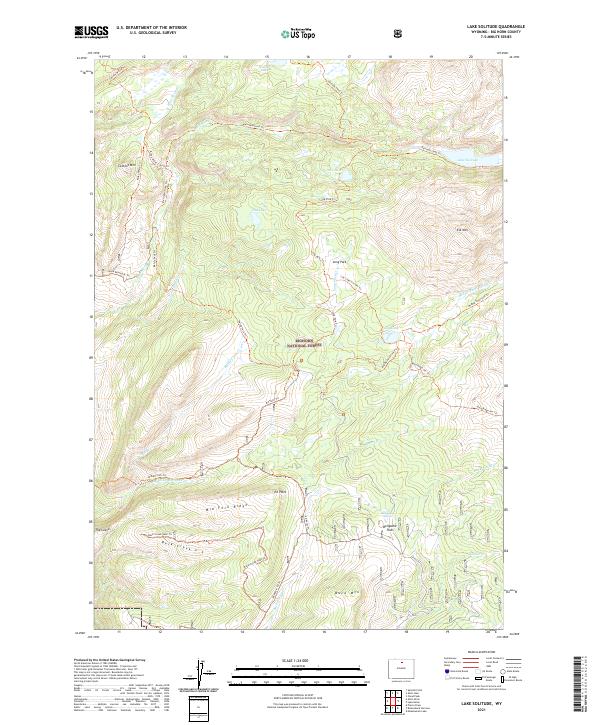 USGS Topographic Map – Lake Solitude