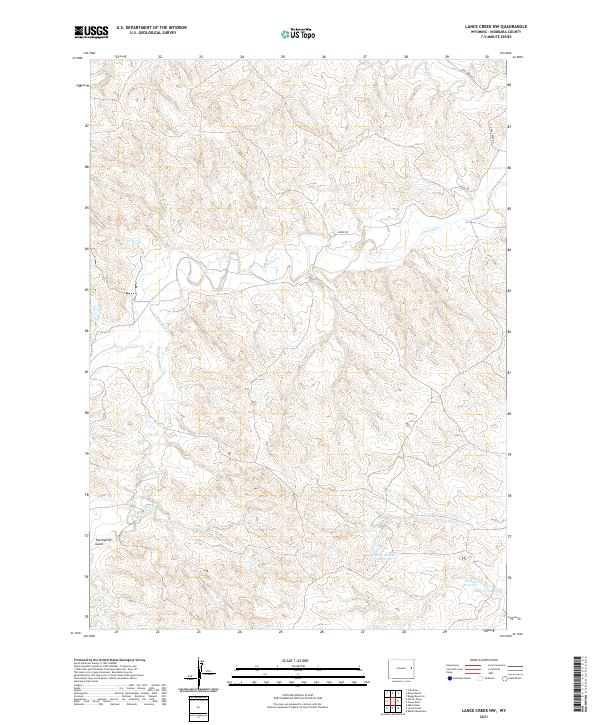 USGS Topographic Map – Lance Creek NW