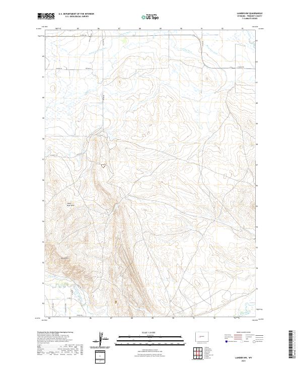 USGS Topographic Map – Lander NW