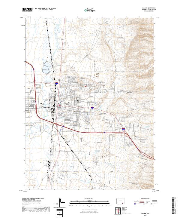 USGS Topographic Map – Laramie