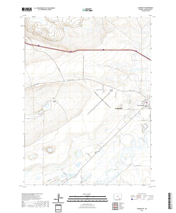 USGS Topographic Map – Laramie SW