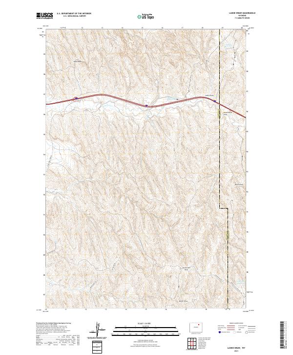 USGS Topographic Map – Laskie Draw