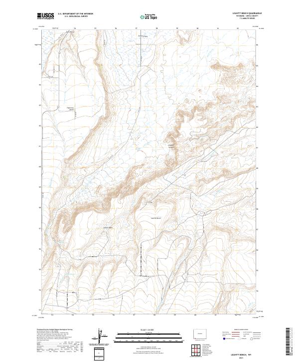 USGS Topographic Map – Leavitt Bench