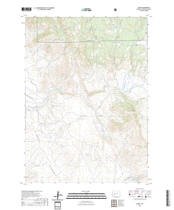 USGS Topographic Map – Leckie