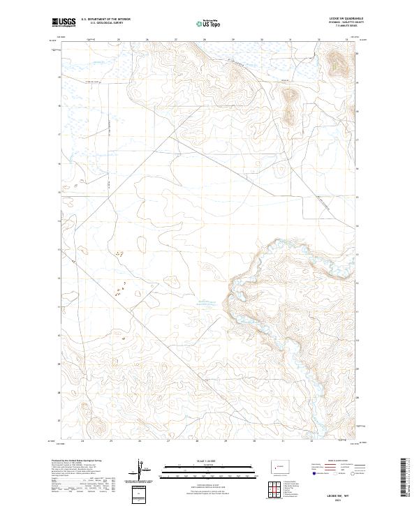 USGS Topographic Map – Leckie SW