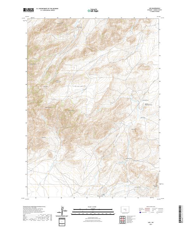 USGS Topographic Map – Leo