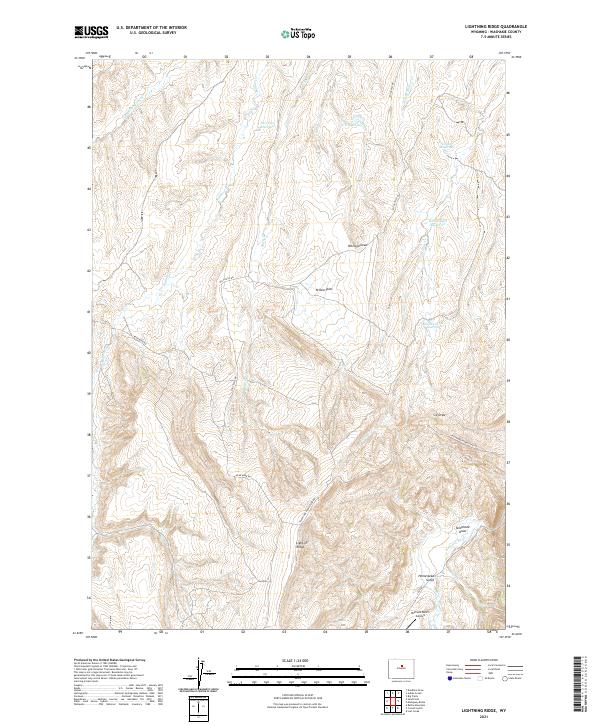 USGS Topographic Map – Lightning Ridge