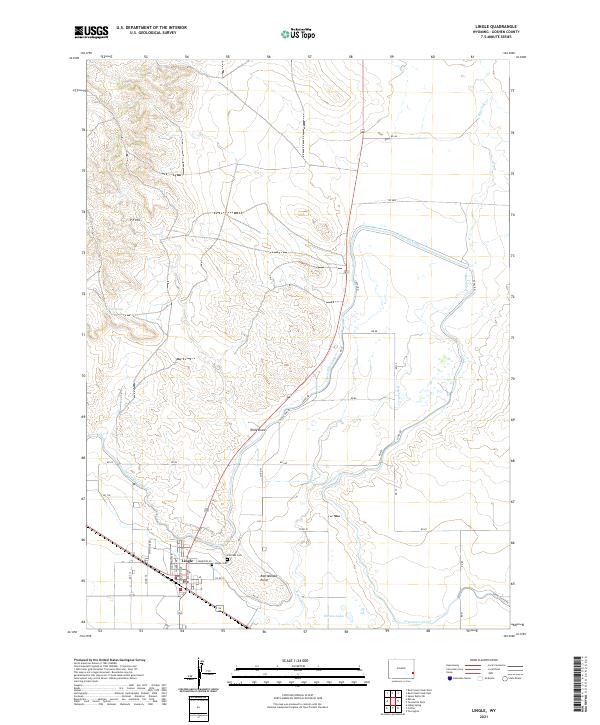 USGS Topographic Map – Lingle