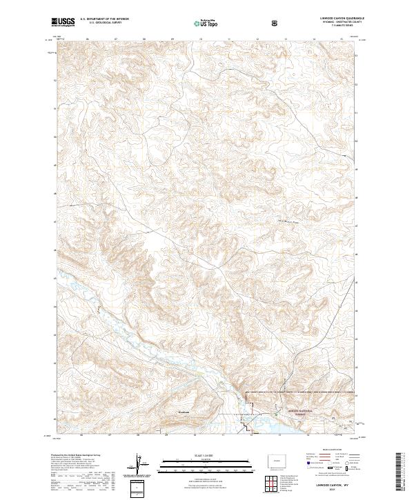 USGS Topographic Map – Linwood Canyon