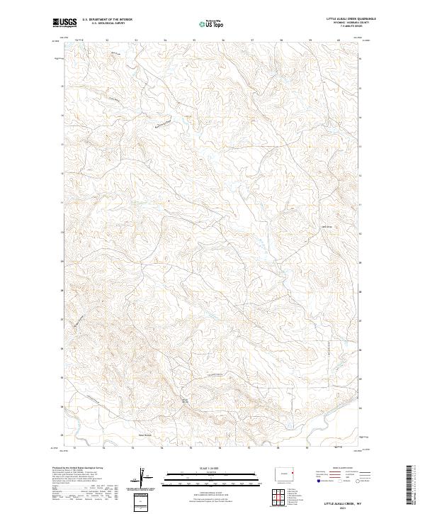 USGS Topographic Map – Little Alkali Creek