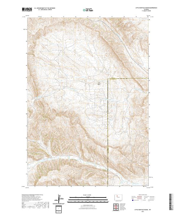 USGS Topographic Map – Little Buffalo Basin