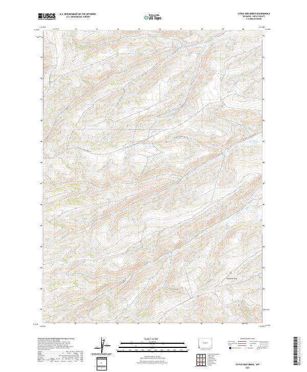 USGS Topographic Map – Little Dee Creek