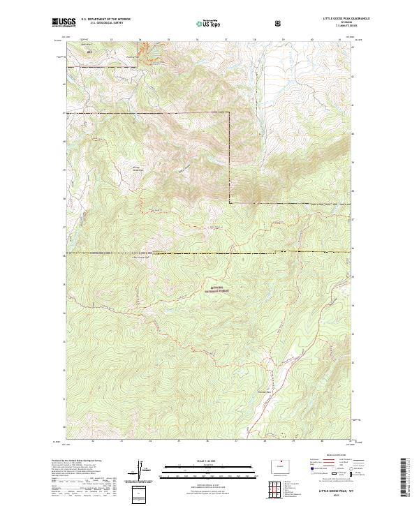 USGS Topographic Map – Little Goose Peak