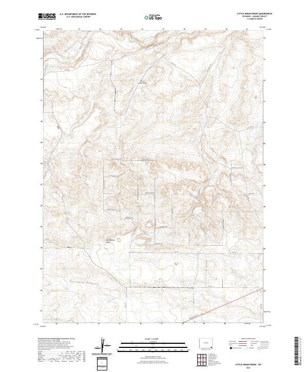 USGS Topographic Map – Little Indian Draw