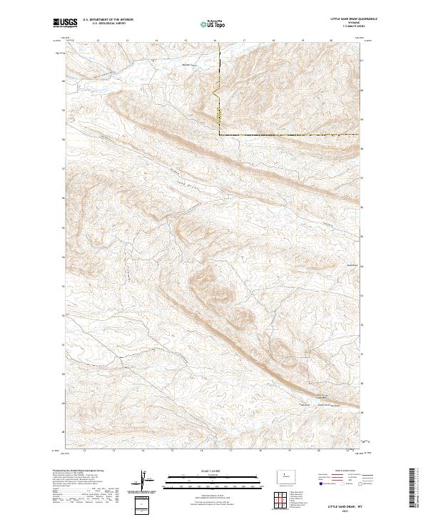 USGS Topographic Map – Little Sand Draw