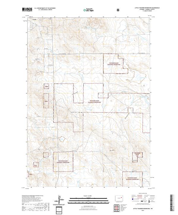 USGS Topographic Map – Little Thunder Reservoir