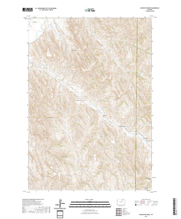 USGS Topographic Map – Livingston Draw