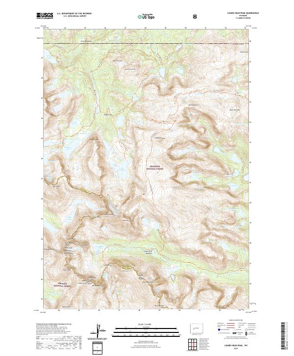 USGS Topographic Map – Lizard Head Peak