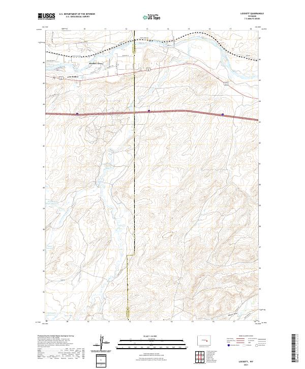 USGS Topographic Map – Lockett