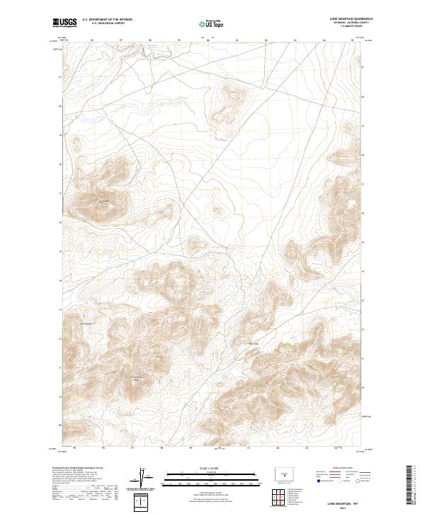 USGS Topographic Map – Lone Mountain