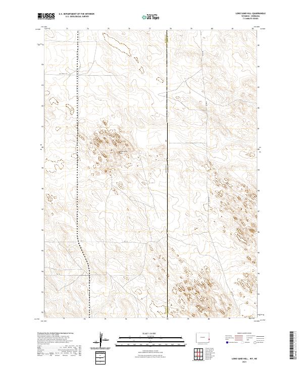 USGS Topographic Map – Lone Sand Hill