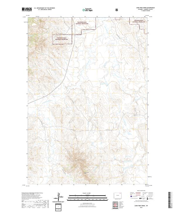 USGS Topographic Map – Lone Tree Creek
