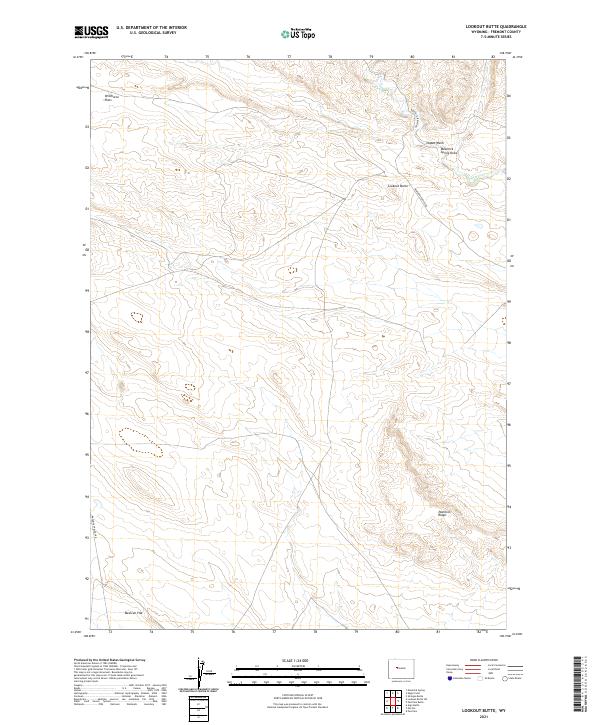 USGS Topographic Map – Lookout Butte